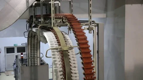 Newspaper print process. Shooting of the publishing business from a close distan Stock Footage 75452358