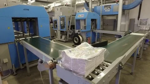 Newspaper Printing Stock Footage 71305753