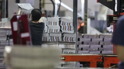 Newspaper printing house Видео 59935050