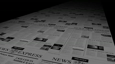 NEWSPAPER PRINTING PRESS SEAMLESS Stock Footage 143634