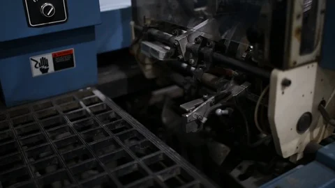 Newspaper Production Line Stock Footage 122586355