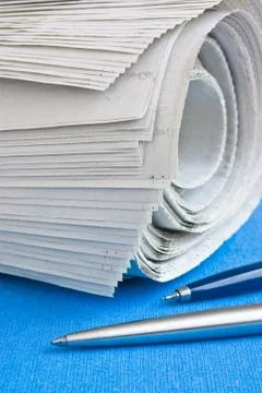 Newspaper roll Stock Photos