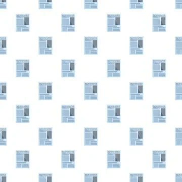Newspaper seamless pattern displaying news and information Stock Illustration