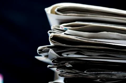 Newspaper sheets Stock Photos