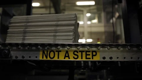 Newspaper on a Shelf in Factory Stock-Footage 113016353