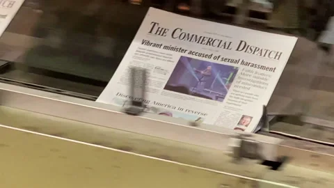 Newspaper Sorting and Bundling  Stock Footage 164626826