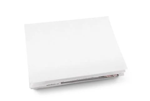 Newspaper stack with blank space Stock Photos