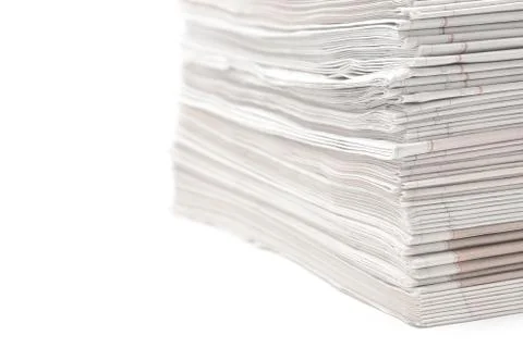 Newspaper stack Stock Photos