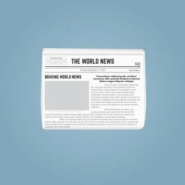 Newspaper vector template イラスト素材