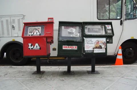 Newspaper Vending Stock Photos
