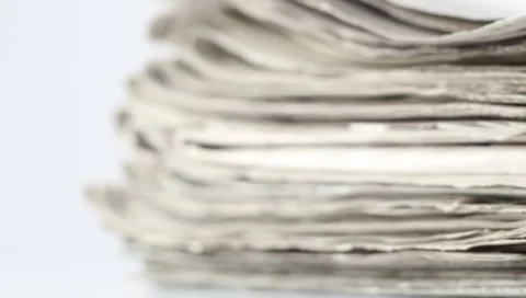 Newspapers - Heap Stock Footage 7974884