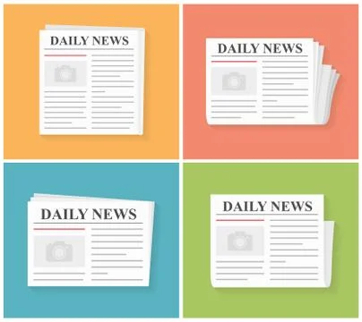 Newspapers 스톡 일러스트