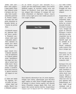 Newspapers with lorem ipsum text and empty box Stock Illustration