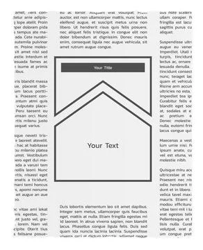 Newspapers with lorem ipsum text and empty box Stock Illustration