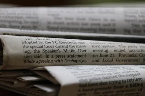 The Newspapers Stock Photos