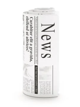 Newspapers stack Illustrazione stock