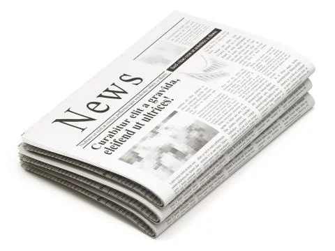 Newspapers stack Illustrazione stock