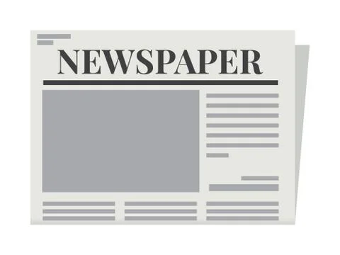 Newspapers template. Isolated Vector Illustration Stock Illustration