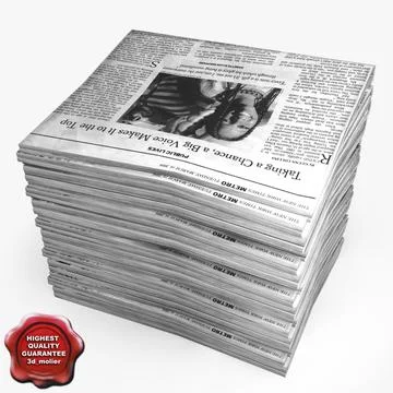 Newspapers V6 3D Model