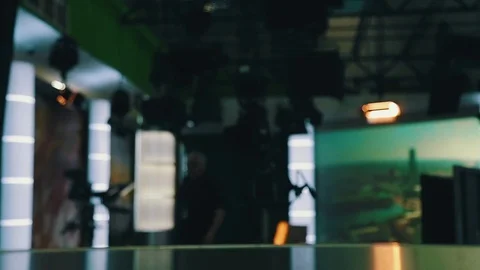 Newsroom background. studio Stock Footage 75950525