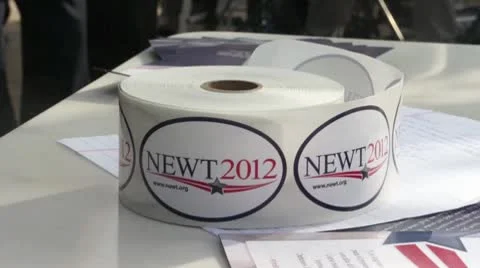 Newt 2012 Stickers Stock Footage 10679058