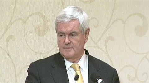 Newt Gingrich Stock Footage 10569702