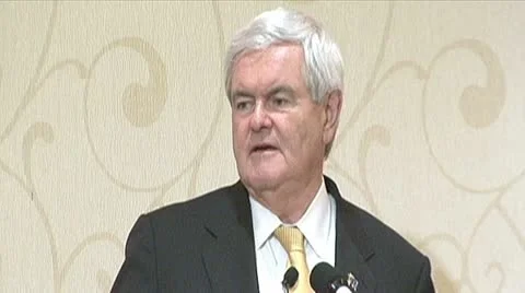 Newt Gingrich Stock Footage 10569840