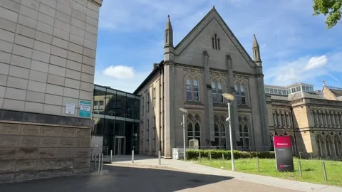 Newton and Arkwright Building Nottingham Trent University. Stock Footage 335628946