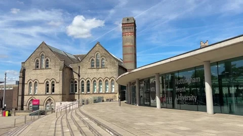 Newton and Arkwright Building Nottingham Trent University. Stock Footage 335629507