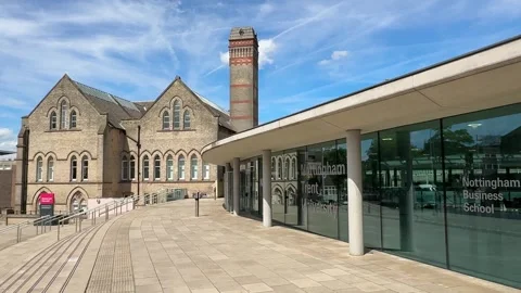 Newton and Arkwright Building Nottingham Trent University. Stock Footage 335631046