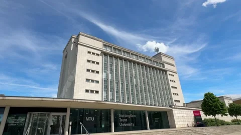 Newton and Arkwright Building Nottingham Trent University. Stock Footage 335631193