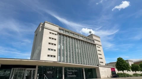 Newton and Arkwright Building Nottingham Trent University. Stock Footage 335631384