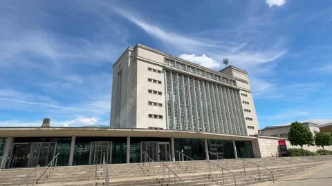 Newton and Arkwright Building Nottingham Trent University. Stock Footage 335631571
