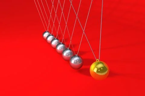 Newton balls Stock Illustration