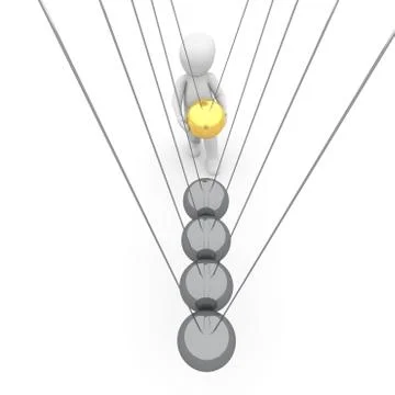 Newton cardle 2 Stock Illustration