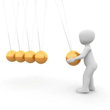 Newton cardle Stock Illustration