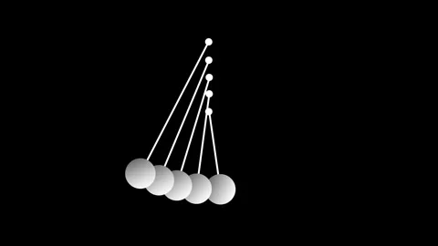 Newton cradle Animation Stock Footage 296680450