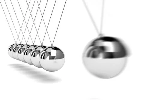 Newton cradle Stock Illustration