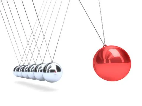 Newton cradle Stock Illustration