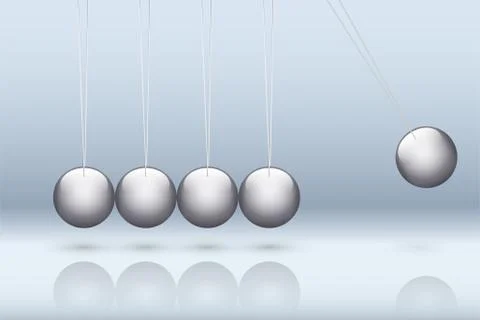 Newton cradle vector Stock Illustration