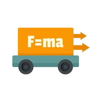 Newton force icon flat isolated Stock Illustration