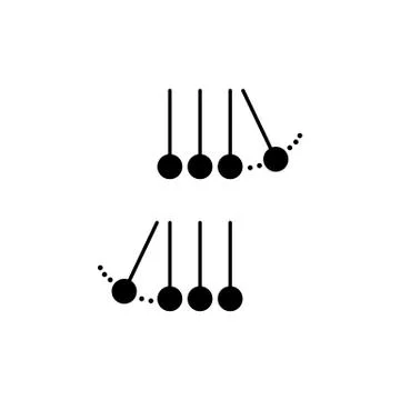 Newton s cradle icon. Vector on isolated white background. EPS 10 Stock Illustration