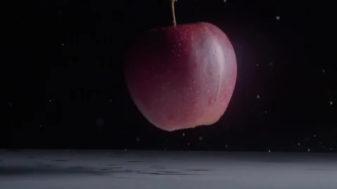 Newton's Apple slow motion 4 Stock Footage 87847380