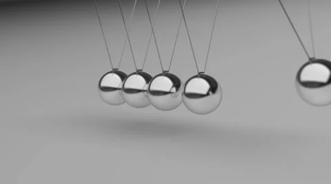 Newtons cradle 02 4K clip/loop Stock Footage 33861944