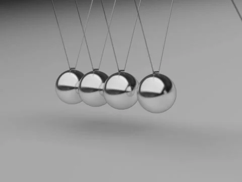Newtons cradle 02 WEB clip/loop Vídeos de archivo 33861846