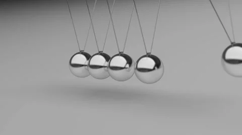 Newtons cradle 03 4K clip/loop Vídeos de archivo 33861947