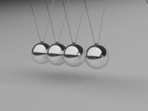 Newtons cradle 03 WEB clip/loop Vídeos de archivo 33861860