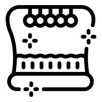 Newton's cradle balancing balls over wavy base physics experiment icon Illustrazione stock
