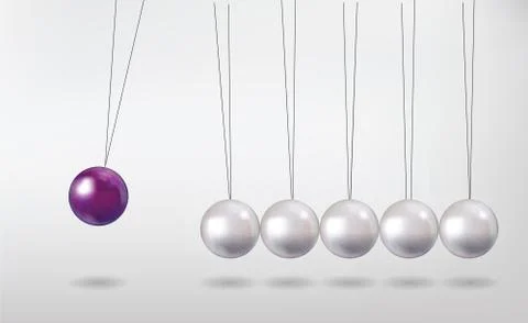 Newton's cradle Stock Illustration