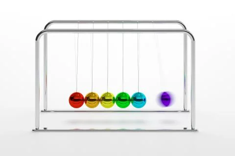 Newton's cradle Stock Illustration